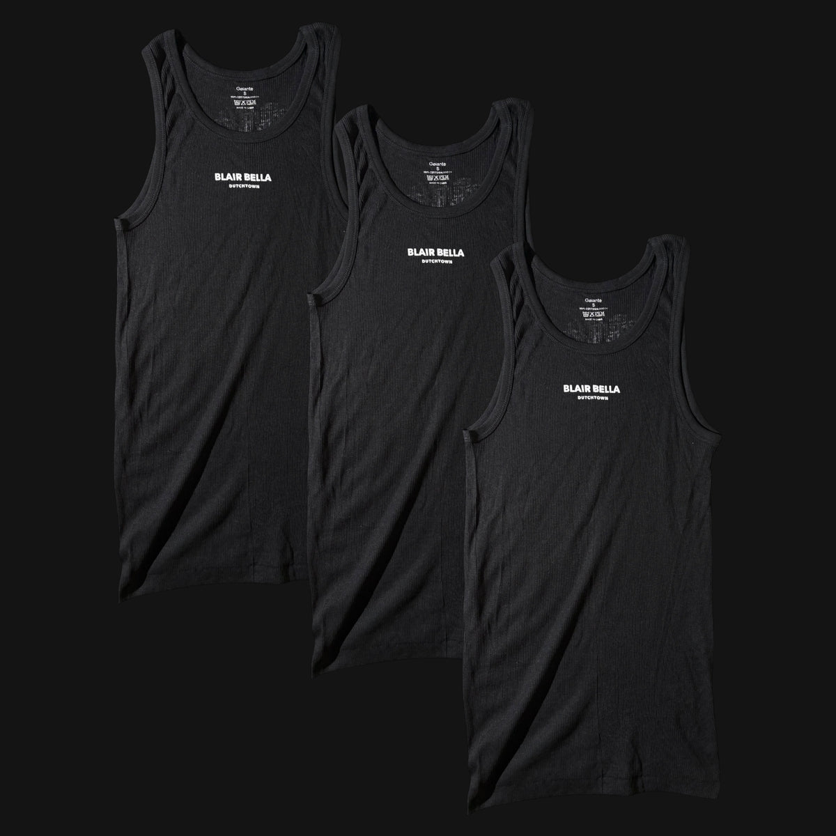 Blair Bella Tank in Black, Three Pack