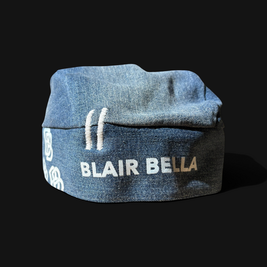 Blair Bella PPE Cap in Blue Denim